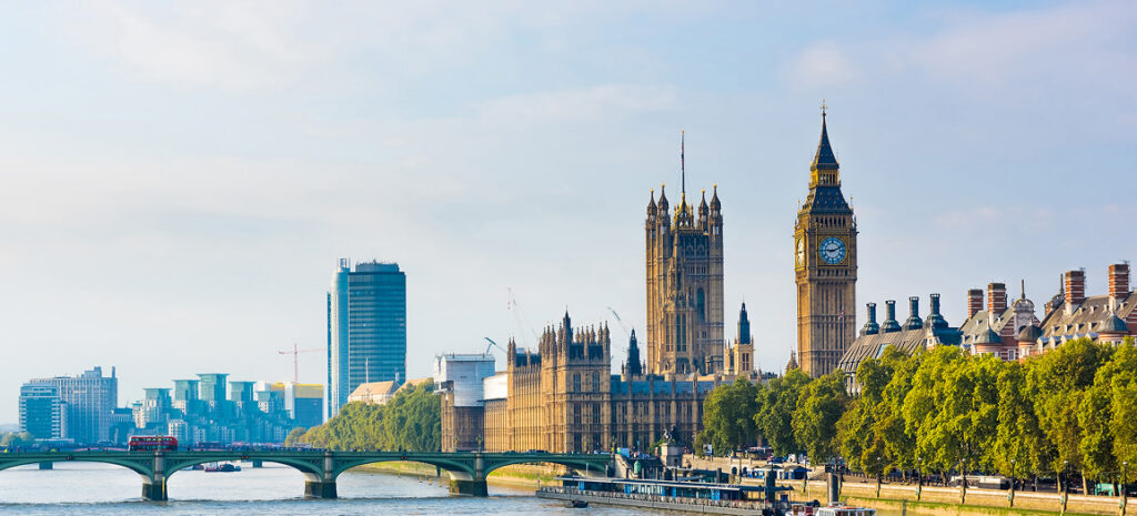 London city skyline, United Kingdom